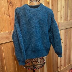 ⛅️⛅️⛅️BOGOHO ⛅️⛅️⛅️A New Day Teal Balloon Sleeve Sweater